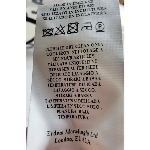 Erdem 'Keni' Lace Trim Shift Dress, Burgundy & Black, Womens Size 4 US - Picture 10 of 10